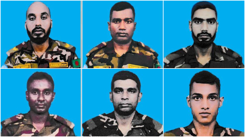 সুদানে হতাহত শান্তিরক্ষীদের নাম ও ছবি প্রকাশ করেছে আইএসপিআর